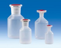 Бутыль VITLAB узкогорлая с пробкой NS из PP объем 500 мл, класс B, РР