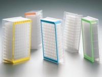 Планшет глубоколуночный, 96/2000, V-образное дно, квадратная лунка, прозрачная рамка, 5 шт./уп., 100 шт./кор., Corning