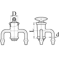Кран 3-х ходовой эскиз 4-31