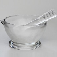 Ступка с пестиком, D=90 мм, стеклянная
