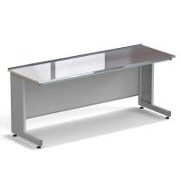 Стол пристенный ЭКРОС 1800х600х750 мм, раб. поверхность - НЕРЖАВЕЮЩАЯ СТАЛЬ