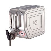 Канистра для ЛВЖ Rötzmeier 05KZ, с самозакрывающимся краном и вентиляционным винтом, 5 л, нержавеющая сталь