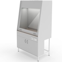 Вытяжной шкаф со столешницей из керам. плитки и вытяжкой из нижней тумбы Теолаб ШВ-900 КГ-В