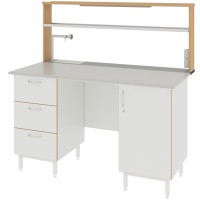 Стол пристенный ЛАБ-1500 ПСМ (Монолитная керамика)