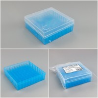 Штатив-бокс д/криопробирок на 2 мл.,100 гн., п/п, Гритмед