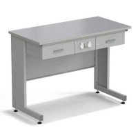 Стол приборный с ящиками и электрикой ЭКРОС 1200х600х900 мм, раб. поверхность - МОНОЛИТНЫЙ КЕРАМОГРАНИТ с ПВХ кромкой