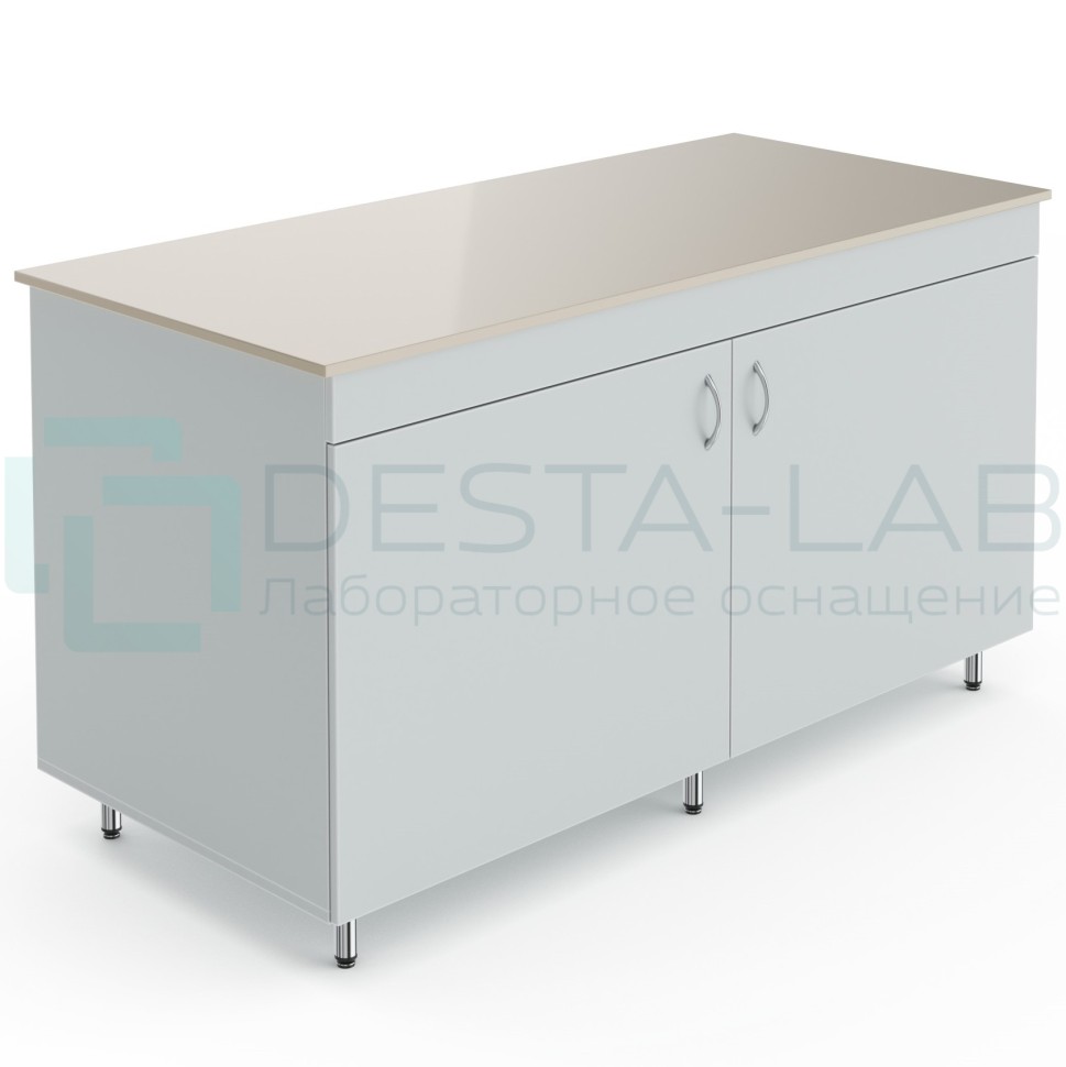 Лабораторный торцевой стол со столешницей из полипропилена Теолаб НВ-1500 ТОП