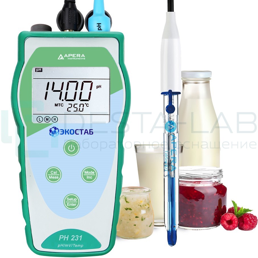 Портативный pH-метр ЭКОСТАБ PH231DP (для молока)