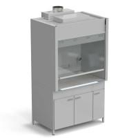 Шкаф вытяжной с подводом воды и ВЗБ светильником 1200х900х2145 мм, раб. поверхность - КЕРАМИКА