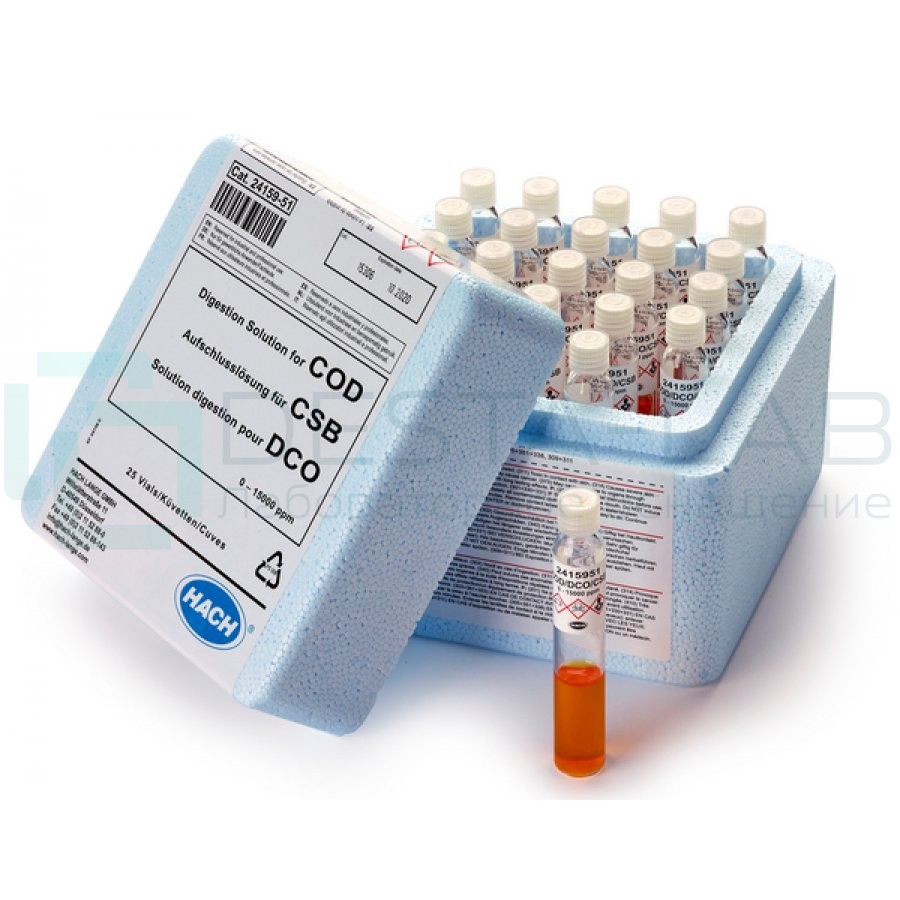 Реагенты Hach 2415951 на ХПК (O2), 25 шт.