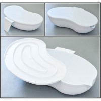 Лоток полимерный почкообразный с крышкой, ручкой и носиком для слива ЛПпо-1,75 &quot;ЕЛАТ&quot; (неавтоклавируемый)