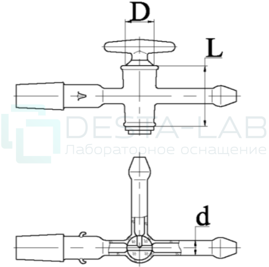 Кран 3-х ходовой К3Х-1-32-2,5 КШ 14/23, ТС, эскиз 4-39