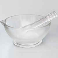 Ступка с пестиком, D=150 мм, стеклянная