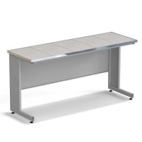 Стол пристенный ЭКРОС 1800х600х900 мм, раб. поверхность - КЕРАМИКА с НС бортиком