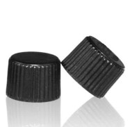 Крышка винтовая 9-425, ПП, ребристая, черная, 100 шт./уп., Zhejiang ALWSCI Technologies