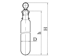 Пробирка с пробкой эскиз 2-184