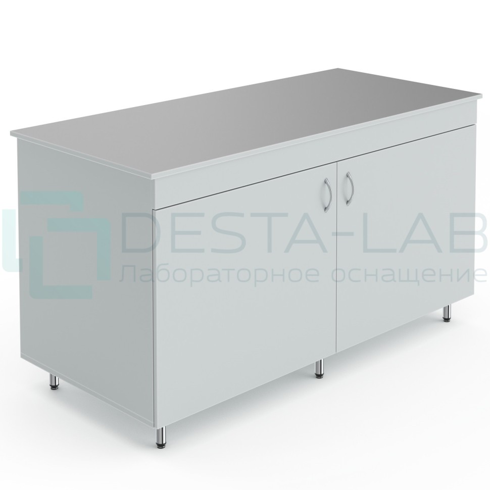Лабораторный торцевой стол со столешницей из химстойкого пластика Теолаб НВ-1500 ТОСП