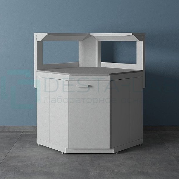 Стол лабораторный угловой УСК-950/650 (GranTec) с полкой