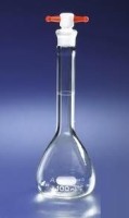 Колба мерная, 250 мл, класс А, БС, PTFE крышка 16, 6 шт./уп., 12 шт./кор., Pyrex (Corning)