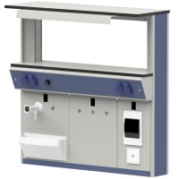 Стеллаж сервисный к пристенному столу ЛАБ-PRO ССП 90.30.90