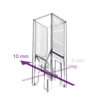 Кювета пластиковая UVette routine pack, ОП 2/10 мм, 220-1600 нм, 50-2000 мкл, 200шт/штатив, Eppendorf