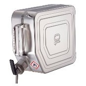 Канистра для ЛВЖ Rötzmeier 10KZ, с самозакрывающимся краном и вентиляционным винтом, 10 л, нержавеющая сталь