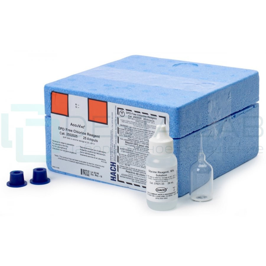 Реагенты Hach 2771000 на Диоксид хлора (ClO2), 25 шт.