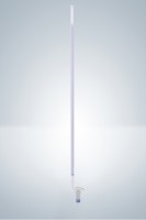 Бюретка Hirschmann 10 : 0,02 мл, класс B, с линией Шеллбаха, светлое стекло, синяя градуировка, боковой стеклянный кран