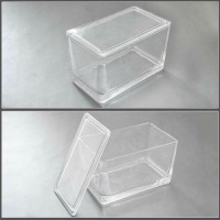 Емкость стеклянная, внутр. разм. 150*85*80 мм., (под штатив на 60 стекол)