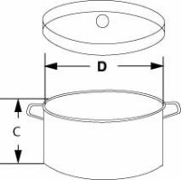 Бак Bochem лабораторный с крышкой, 1,5 л, алюминий