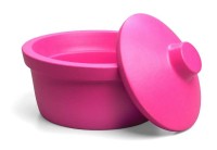 Емкость для льда и жидкого азота 2,5 л, розовый цвет, круглая с крышкой, Round, Corning (BioCision)