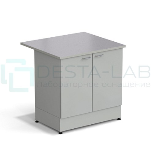 Стол-тумба ЭКРОС 900х800х900 мм 2 двери, раб. поверхность - МОНОЛИТНЫЙ КЕРАМОГРАНИТ с ПВХ кромкой