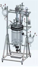 Реактор химический 50 л, EasyChem, DN400, Steroglass
