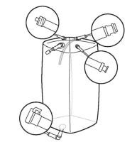 Мешки для сбора, хранения и транспортировки культуральной жидкости 3D Productainer BPCs, 100 литров, материал CX5-14, 5 портов, Thermo FS