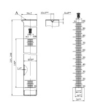 Цилиндр приемный без основания 100 мл для АФСА-С эскиз 3-181
