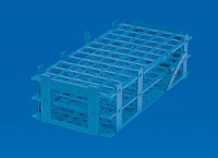 Штатив для пробирок VITLAB универсальный, для пробирок диаметром до 18 мм, синий, PP