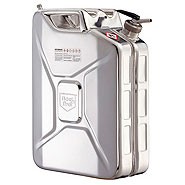 Канистра для ЛВЖ Rötzmeier 20KDL, с самозакрывающимся дозатором и вентиляционным винтом, 20 л, нержавеющая сталь