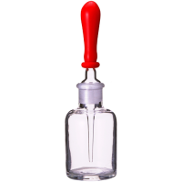 Капельница Страшейна 2-30 мл., светлое стекло, с притертой пробкой - пипеткой