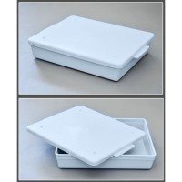 Лоток полимерный прямоугольный с крышкой, б/ячеек, ЛПпу-0,5А &quot;ЕЛАТ&quot; (автоклавируемый)