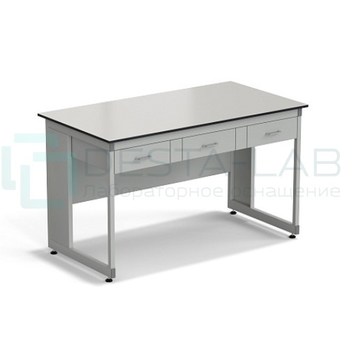 Стол для хроматографа ЭКРОС 1500х800х900 мм с ящиками, раб. поверхность - LABGRADE