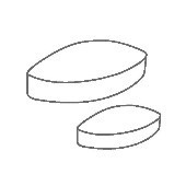 Магнитные перемешивающие элементы, тефлон, эллиптические, 40x12 мм, 5 шт., Ikaflon 40 Set, IKA