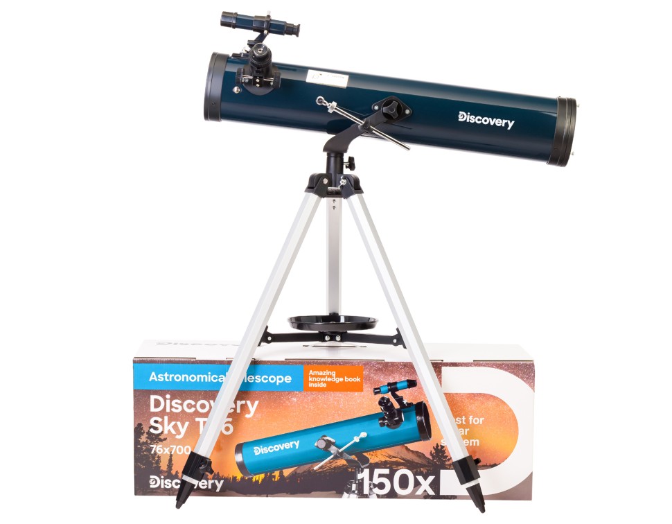 Телескоп Discovery Sky T76 с книгой