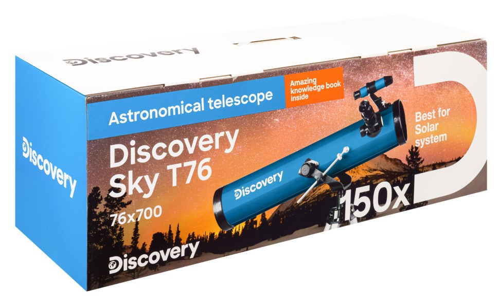 Телескоп Discovery Sky T76 с книгой