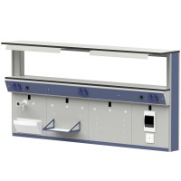 Стеллаж сервисный к пристенному столу ЛАБ-PRO ССП 180.30.90