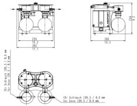 Вакуумная система KNF LABOPORT SR 820 G, 20 л/мин, вакуум до 6 мбар