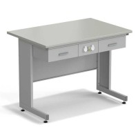 Стол приборный с ящиками и электрикой ЭКРОС 1200х800х900 мм, раб. поверхность - ЛАМИНАТ СЕРЫЙ