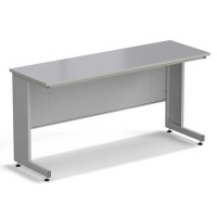 Стол пристенный ЭКРОС 1800х600х900 мм, раб. поверхность - МОНОЛИТНЫЙ КЕРАМОГРАНИТ с ПВХ кромкой