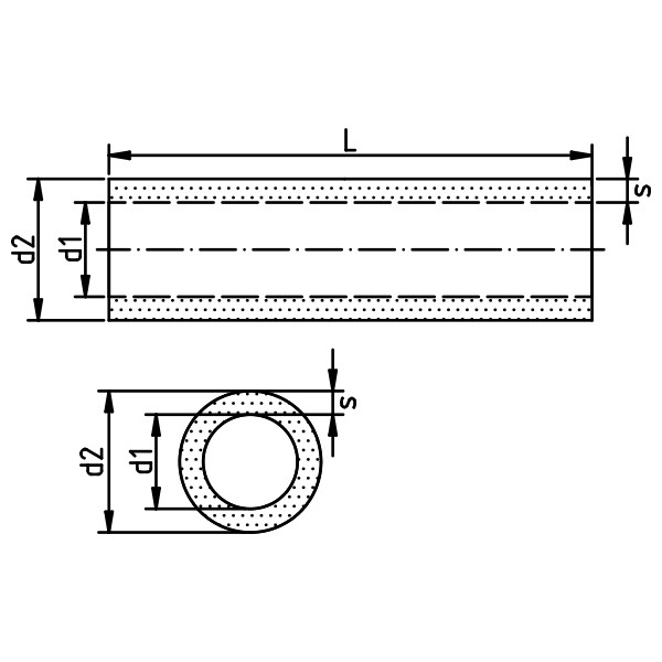 Шланг Viton, фторкаучук (FPM), цвет черный, 25 м/уп., Deutsch & Neumann
