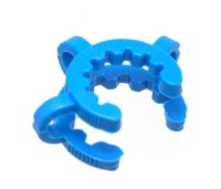 Зажимы пластиковые, размер 19, синие, 12 шт/упак, DWK Life Sciences (Duran, Wheaton, Kimble)