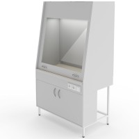 Вытяжной шкаф со столешницей из монолитной керамики НВ-1250 ШВ-БЦ